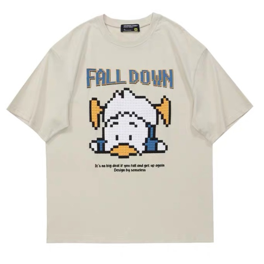 Fall Down Duck Tee Shirt Beige